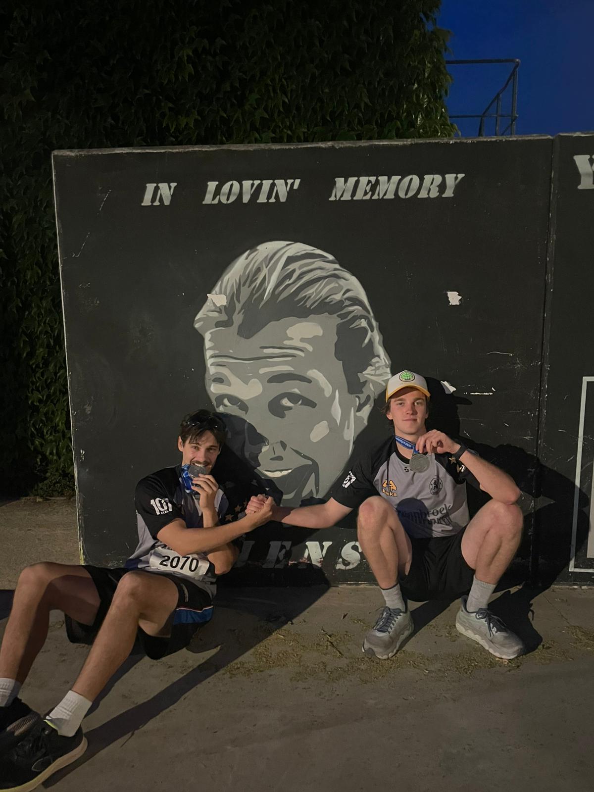 Me after finishing the Torhout Half Marathon with my medal