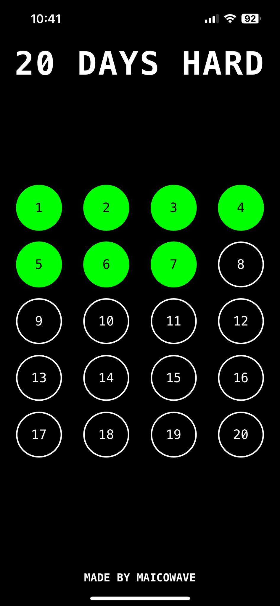 20DaysHard screenshot 3