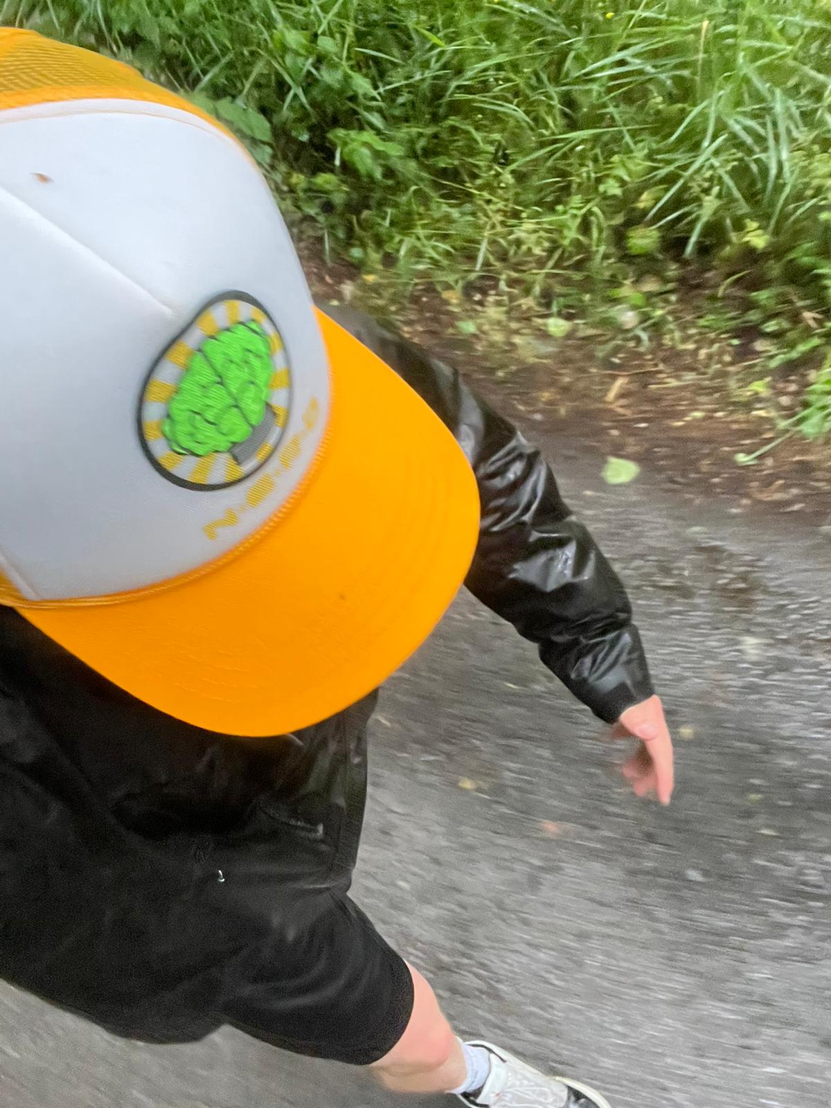 Me after finishing the Torhout Half Marathon with my medal